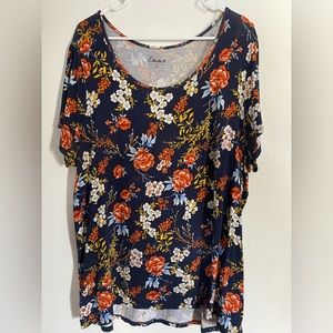 Women’s top, Size 1X, floral